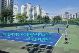제12회 청주시생활체육테니스대회 (동배,은배,금배부)